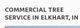 "Text reads: Commercial Tree Service in Elkhart, IN."