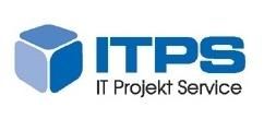 Logo mit blauem Würfel und Schriftzug "ITPS IT Projekt Service".
