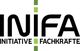 Logo mit Text "INIFA Initiative Fachkräfte" auf weißem Hintergrund mit grünen Streifen.