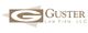 Guster Law Firm, LLC logo with a stylized letter "G" and beige background.