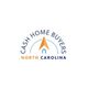 Logo for Cash Home Buyers North Carolina with a house and orange arrow.