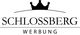 Logo mit Krone über dem Wort "Schlossberg" und "Werbung" darunter.