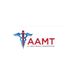 AAMT logo with a caduceus design and text "All About Medical Transportation" below.