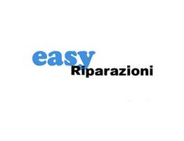 Logo con testo "easy Riparazioni" in blu e nero su sfondo bianco.