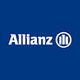 Blaues Logo der Allianz mit weißem Schriftzug und Symbol.