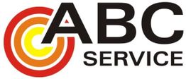 Logo mit bunten Kreisen und dem Text "ABC Service" daneben.