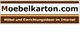 Textlogo: "Moebelkarton.com" mit Slogan "Möbel und Einrichtungsideen im Internet".