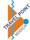 Logo arancione e blu con scritto "Travel Point Modica".