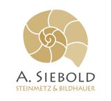 Logo von A. Siebold, Steinmetz und Bildhauer, mit einer stilisierten Spirale.
