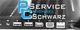 Laptop-Anschlüsse mit Text "PC Service Michael Schwarz" auf dem Bildschirm.