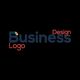 Text logo with "Business" in blue and "Logo Design" in red on a black background.
