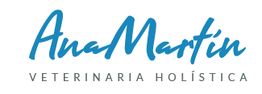 Texto en azul: "Ana Martín, Veterinaria Holística".