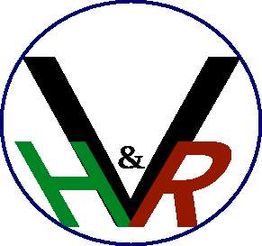 Logo mit schwarzem "V", grünem "H" und rotem "R" in einem Kreis, verbunden durch "&".