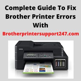 Guide to fix Brother printer errors with Brotherprintersupport247.com - Image of Brother printer.