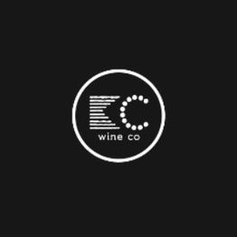 Logo with "EC wine co" text in a circle on a black background.