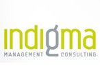 Logo: "indigma Management Consulting" in grüner und grauer Schrift auf weißem Hintergrund.
