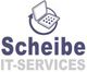 Logo mit Laptop und Text "Scheibe IT-Services".