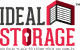 Logo reading "Ideal Storage" with a red and black storage unit design above the text.