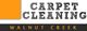 Carpet Cleaning Walnut Creek logo with orange and black text.