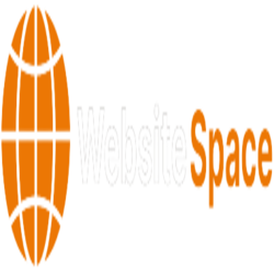 Logo: "Website Space" in orange and white with an abstract globe design on the left.