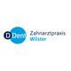 Logo der Zahnarztpraxis Wilster mit blauem Kreis und Schriftzug "DDent".