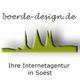 Logo von boerde-design.de, Ihre Internetagentur in Soest mit grünem Stadtumriss.