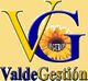 Logo de ValdeGestión con letras V y G, girasol y la palabra "seguros" en el centro.