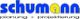 Logo der Firma Schumann in Blau und Gelb mit dem Text "planung + projektierung" darunter.