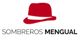 Logotipo de Sombreros Mengual con un sombrero rojo y texto en negro.