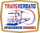Logo con camion stilizzato e testo: "TRANSVERBANO SPEDIZIONIERE DOGANALE".