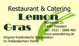 Restaurant & Catering Lemon Gras in Potsdam, thailändische Spezialitäten im Holländischen Viertel.