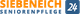 Logo mit Text "Siebeneich 24 Seniorenpflege", orange und blau gestaltet.