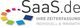 Logo von SaaS.de mit farbigem Kreis und Text: "Ihre Zeiterfassung - Individuell & Innovativ".