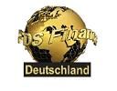 Goldene Weltkugel mit dem Text "FDS Finanz" oben und "Deutschland" unten.