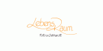 Textlogo mit den Worten "Lebens Raum" in orange und "Fettra Schwant" in grau auf weißem Hintergrund.