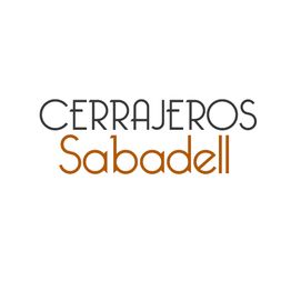 Texto: "Cerrajeros Sabadell" en fondo blanco.