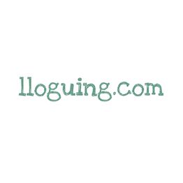 Texto verde que dice "lloguing.com" en fondo blanco.