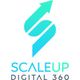 ScaleUp Digital 360 logo with an upward arrow design.