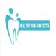 Logo with stylized tooth and "Healthy Gums and Teeth" text in blue.