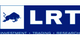 Logo mit blauen Buchstaben "LRT" und einem stilisierten Bullen links daneben.