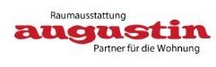 Logo mit Text: "Raumausstattung augustin. Partner für die Wohnung."