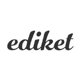 The word "ediket" in black, cursive font on a white background.