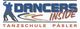 Logo der Tanzschule "Dancers Inside", ein tanzendes Paar mit bunten Linien und Text.