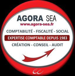 Logo d'Agora SEA: Comptabilité, fiscalité, social, expertise comptable depuis 1983, conseil, audit.