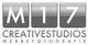 Logo mit der Aufschrift "M17 Creative Studios Werbefotografie" in grauen Tönen.