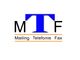 Logo mit den Buchstaben MTF, darunter steht „Mailing · Telefonie · Fax“ in Orange.