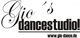 Logo von Gio's Dancestudio mit der Website www.gio-dance.de in schwarzer Schrift.