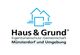 Logo von "Haus & Grund Münsterdorf und Umgebung" mit blauem Haus-Symbol.