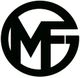 Schwarzes Kreislogo mit den Buchstaben M und G ineinander verschlungen.