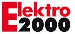 Logo mit rotem "Elektro" und schwarzem "2000" auf weißem Hintergrund.